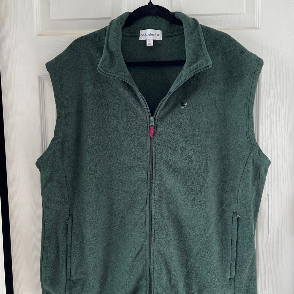 Saddlebred Green Fleece Vest